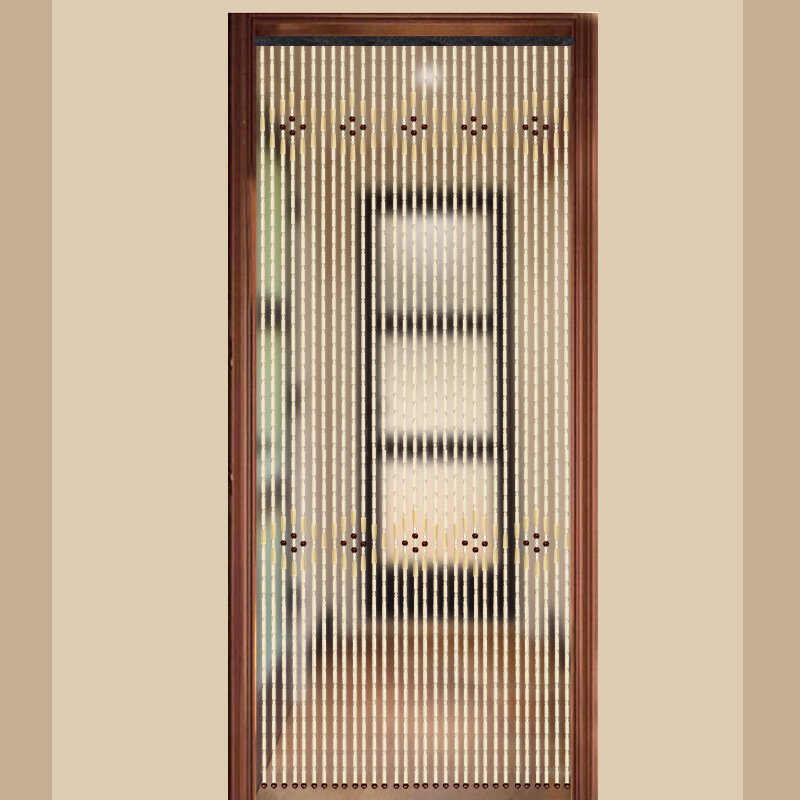 Bambusowy koralik zasłona do drzwi parawan wiszące zasłony działowa ganku do drzwi hala Fengshui drapuje wystrój domu