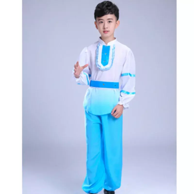 Classical Women Girls Traditional Russian National Costume Modern Stage Boy Chinese Dance Costume Princess Children Party Dress