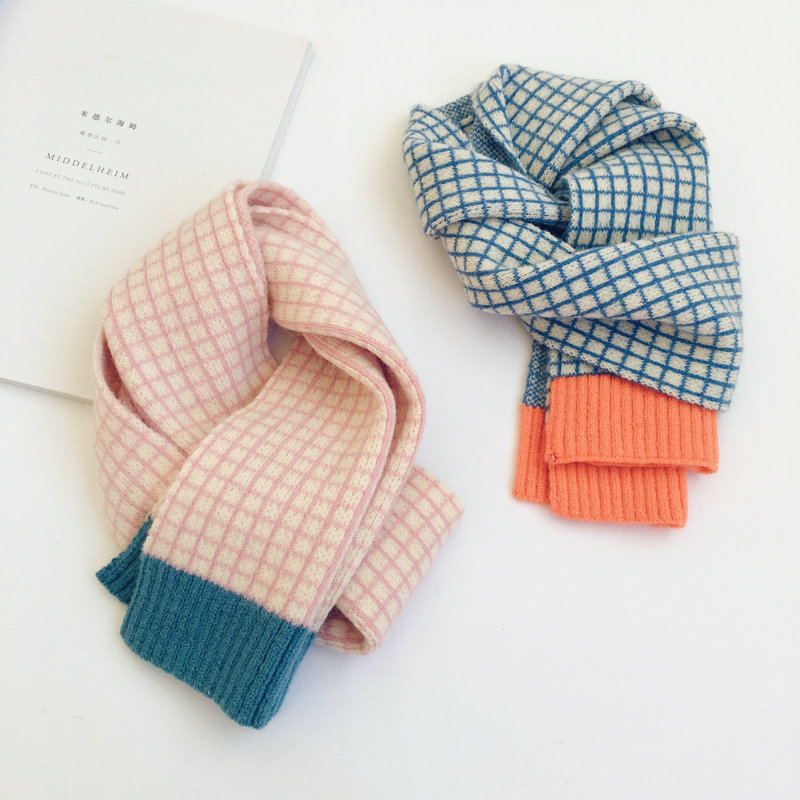 Écharpe en laine chaude pour enfants, petite écharpe pour bébés filles et garçons, version coréenne, automne, hiver, nouveau
