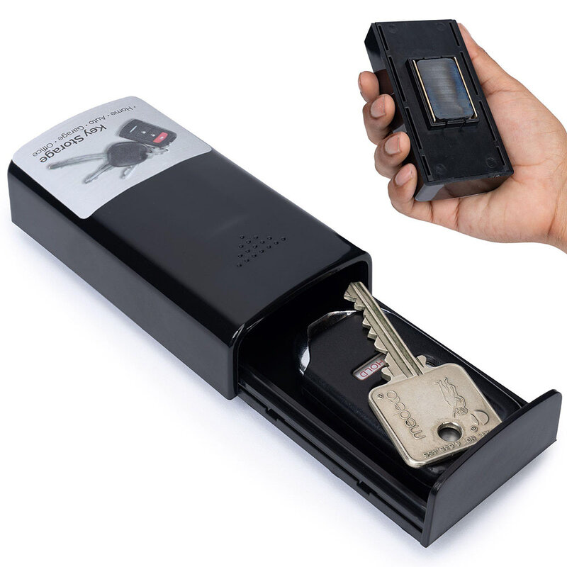 กล่องเก็บพวงกุญแจแม่เหล็กวัสดุ PP ที่แขวนกุญแจรถแม่เหล็ก, กล่องซ่อนกุญแจเหมาะสำหรับบ้านและสำนักงานการเดินทาง