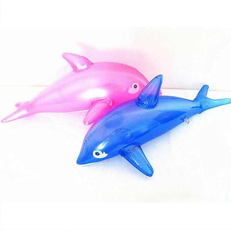 Basen z delfinami zabawki do gier 20.87 cali letni uroczy delfin zabawka plaża przy basenie dekoracja wodna impreza urodzinowa bufet