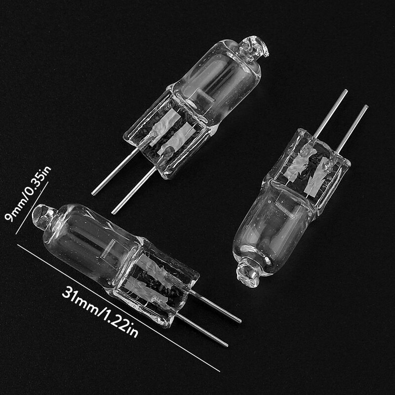 10Pcs Halogen G4 Bulb DC 12V 2-Pin Type G4 Halogen Lamps Lights 20W Clear Each Bulb With An Inner Box For Home Decor