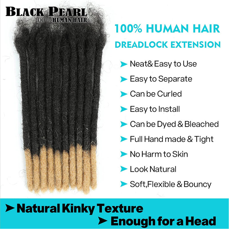 Rambut manusia dreadlock Loc ekstensi keriting lurus grosir Crochet kepang rambut Remy Brasil ekstensi 10 20 40 60 helai