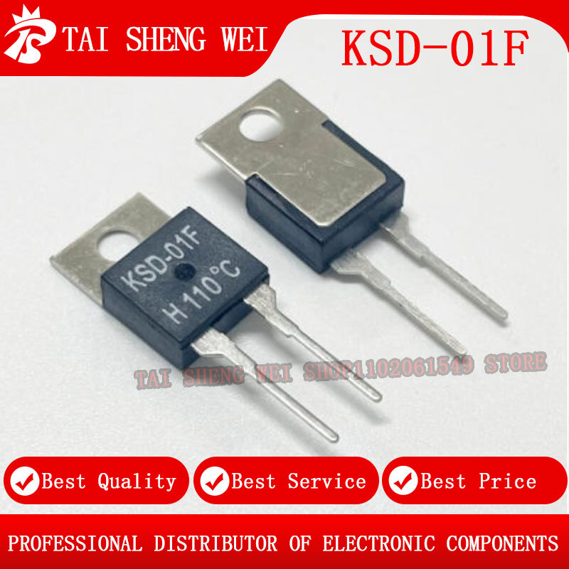 5PCS KSD-01F H105C 110C 115C 120C 125C 130C 135C 140C 145C 150C SEM PARA-220 Interruptor do Sensor de Temperatura Do Termostato Protetor Térmico
