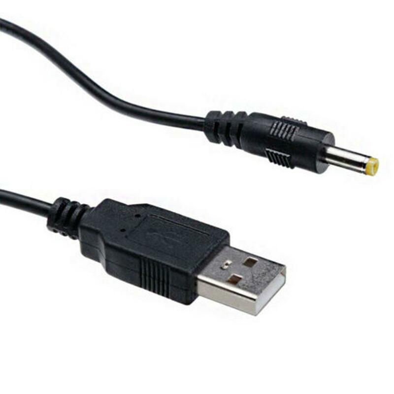 USB-DC 전원 충전 케이블 충전 코드, PSP 1000 2000/3000, 4.0x1.7mm 플러그, 5V 1A 전원 충전 케이블, 80cm, 5V, 1 개
