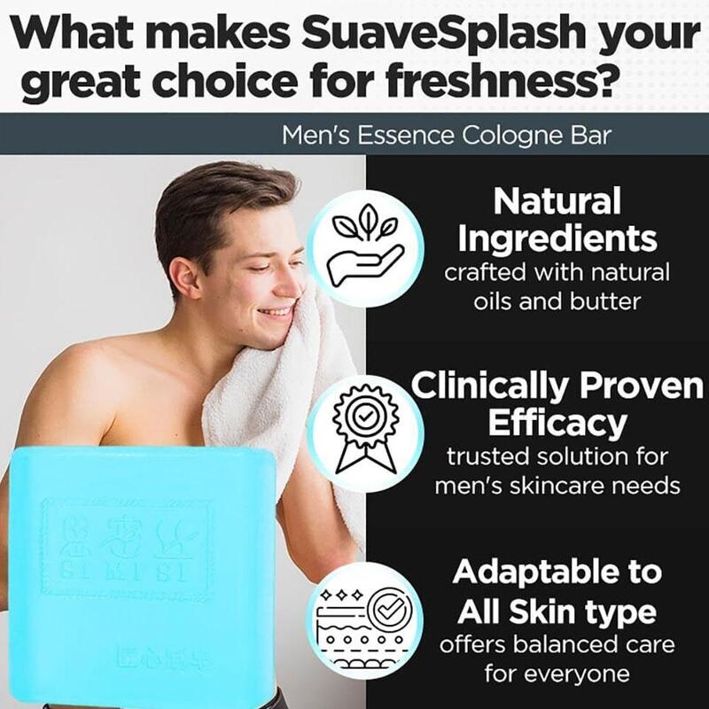 Scented limpeza profunda Colônia sabão, fragrância, controle do óleo, lavagem facial, remoção da acne, 80g