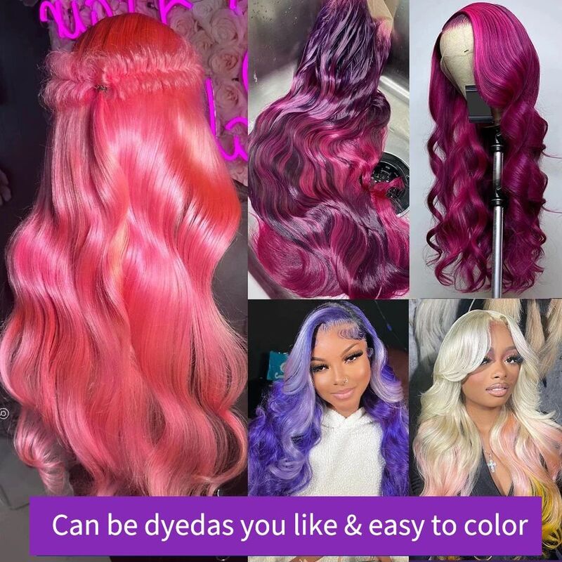 30 inch blonde 613 HD body wave wig 13x4 transparent lace front human hair wig 200 density brazilian lace frontal wigs on sale