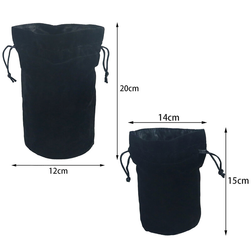 ボードゲームのサイコロ用のベルベット巾着袋、6x5.5インチのサイズ、包装、ジュエリーの梱包、保管に最適