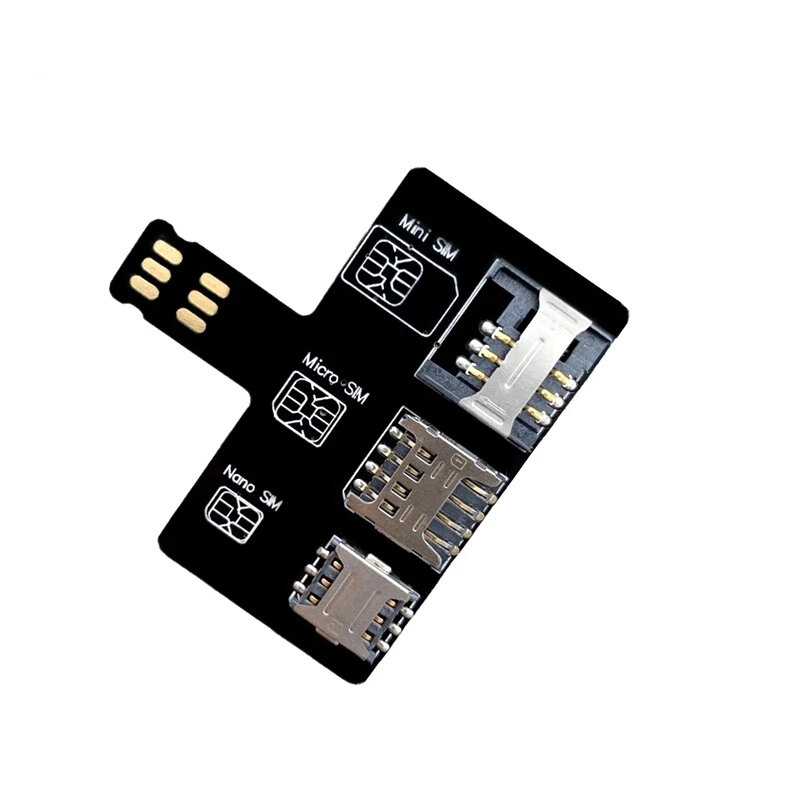 Один T10 для iPhone SIM-карты 4 в 1 внешний слот для карт адаптер устройство для быстрой зарядки iPhone SIM-карт ридер держатель Бесплатная Перезагрузка Nano