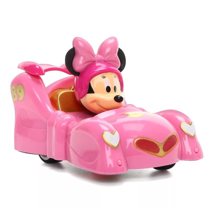 Disney-coches Pixar de dibujos animados para niños, Mickey, Minnie, pato Donald, Daisy, Goofy, coche de plástico de calidad, regalo de cumpleaños, nuevo