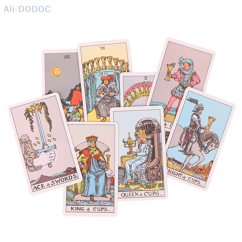 1 kotak versi bahasa Inggris kartu Oracle Deck misterius ramalan nasib kartu dek Tarot kartu meja pesta papan kartu perlengkapan permainan