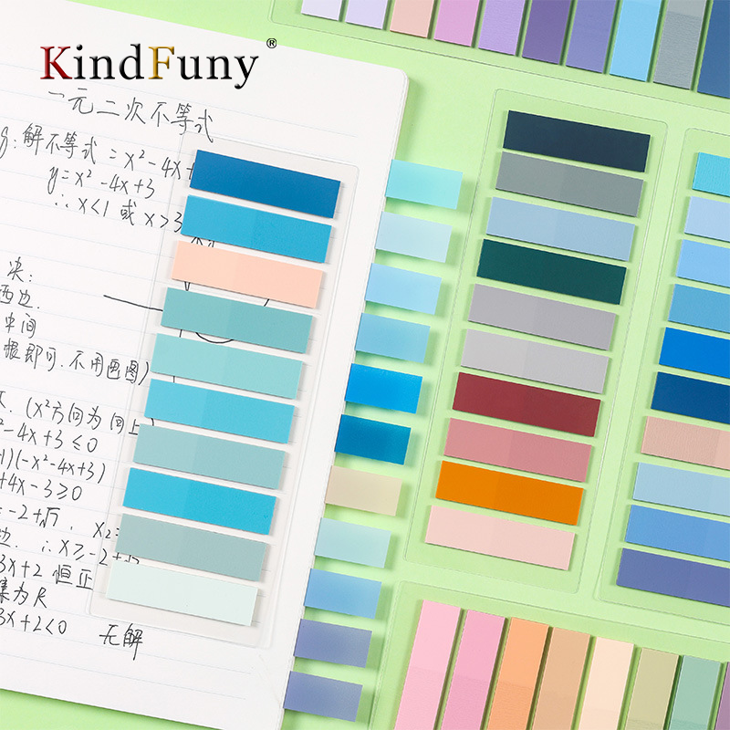 KindFuny-pestañas de índice autoadhesivas, marcadores de página transparentes, notas adhesivas impermeables, clasificar archivos, banderas, 56 paquetes