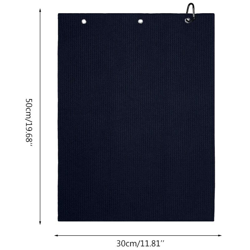 F1FD Microfiber  Golf Towel for w/ Clasp Microfiber Fabric for Golf Balls Golf