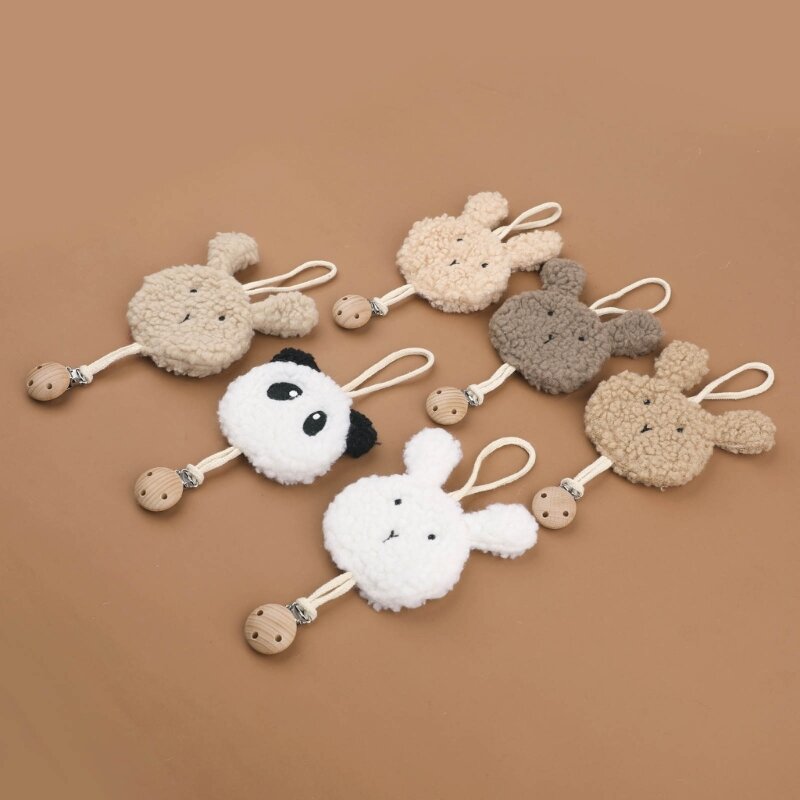 Stylish Baby Pacifier Chain Animal Anti-lost Soother Toy Strap Anti-drop