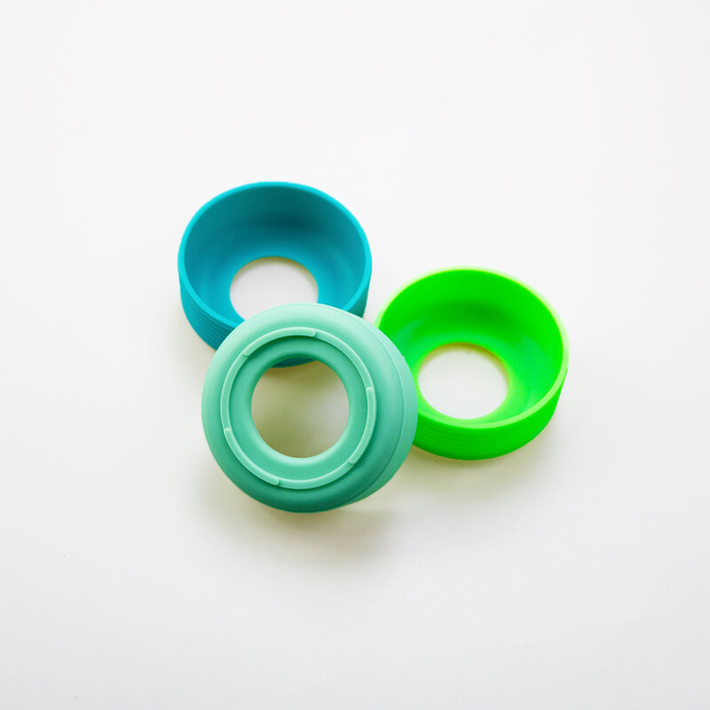 16 Colors 5.5CM Threaded Silicone Cup Bottom Cover 55MM Coaster Sleeve Sheath Cup Bottom Ring Wear-resistant Bottom Cover
