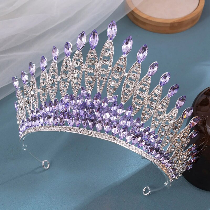 Ajustável Sparkly Rhinestones Tiara, Brilhante Diamante Coroa, Vestido De Noiva, Festa De Aniversário, Cerimônia Adulta