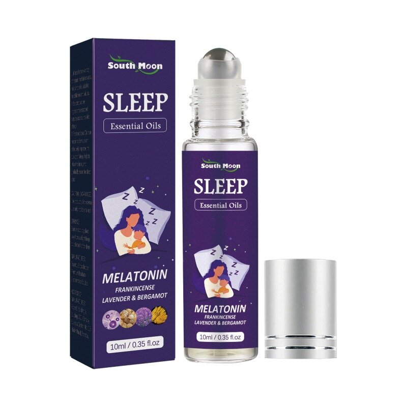 Naturalny olejek eteryczny do spania Rollerball łagodzi niepokój zmęczenie stres rozluźnienie lawendy pomaga poprawić jakość snu kobiet szybko się toczą