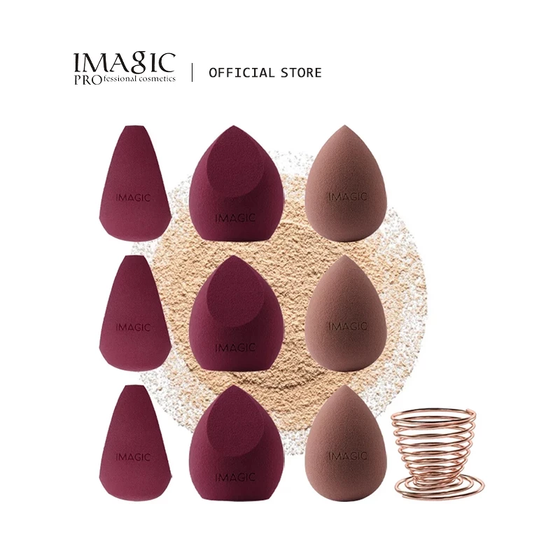 IMAGIC-esponja de maquillaje de 10 piezas, esponja suave y seca, profesional, ultraalta calidad, paquetes de combinación más grandes