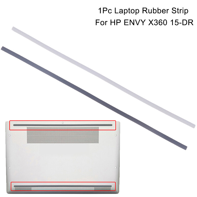 1 buah Strip karet Laptop untuk HP ENVY X360 15-dr DIY casing bawah bantalan kaki Permukaan Laptop bantalan kaki karet