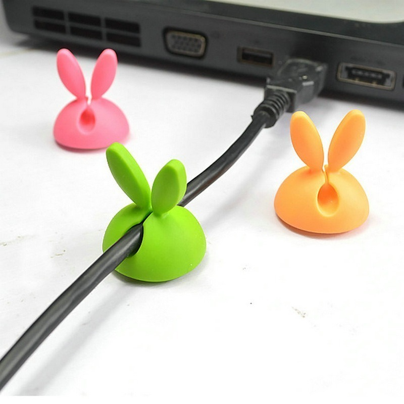 10-1 pz portacavi organizzatore in Silicone auricolare avvolgicavo flessibile USB Winder gestione clip supporto per cavo auricolare