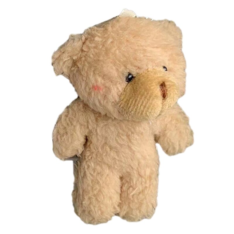 77HD Короткая плюшевая подвеска с милым медведем, брелок для ключей, свадебный декоративный медведь, кукла, подарок для девочек