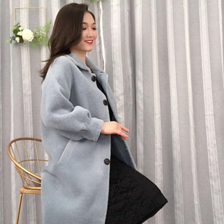 Female Jacket Coat Winter Women 2024 New Wool Blend Praka Classic  Slim for Ladies   Woman Parka Real Fur T194