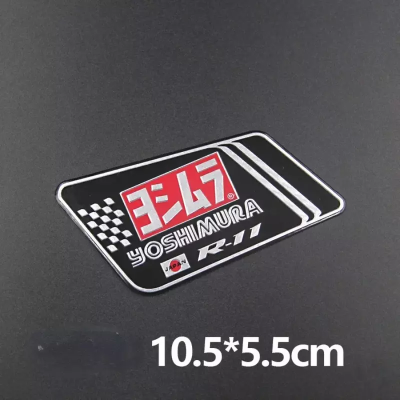 Voor Honda Yamaha Hittebestendige Stickers Cafe Racer Cool Persoonlijkheid 3d Aluminium Motorfiets Uitlaatpijp Tip Decoratie Stickers