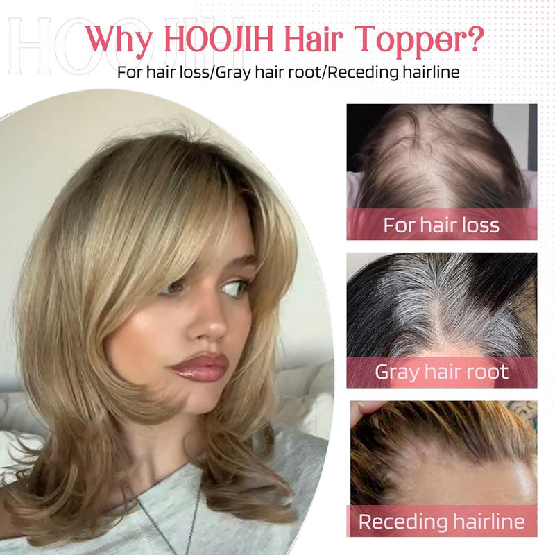 100% Remy Human Hair Toppers Voor Vrouwen Steil Bruin Ombre 10Inch Menselijk Haar Topper Met Pony Zijden Basisclip In Haarverlenging