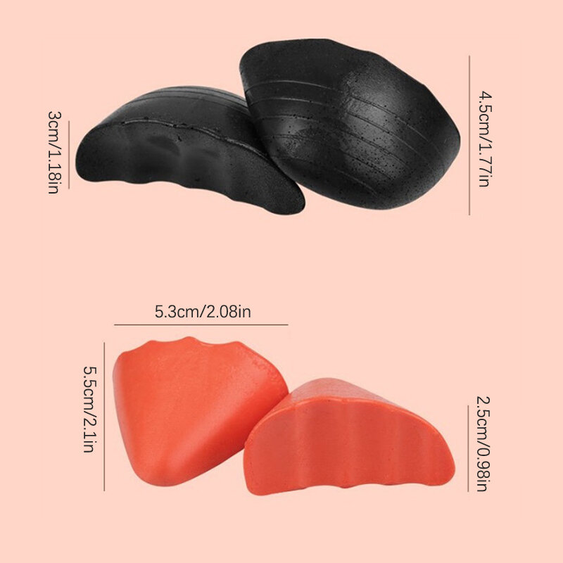 2pcs  High Heel Toe Plug Shoe Insert Big Shoes Toe Front Filler Cushion Pain Relief Protector Shoe Accessories