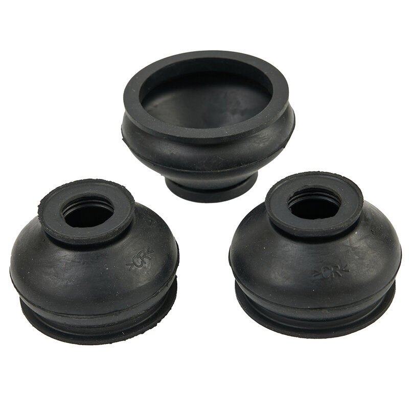6x Car Dust Boot Covers Cap Black 3x2 High Quality Rubber Tie Rod End Ball Joint Dust Boots Dust Cover Boot Set Ball Joint Boot