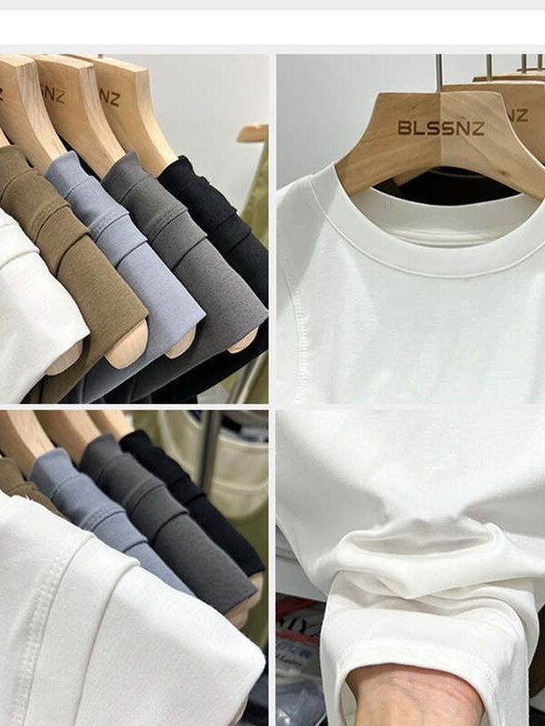 Camiseta de algodão feminino de manga comprida, camiseta feminina fina, tops de primavera, roupas de verão, sexy, canale, Y2K