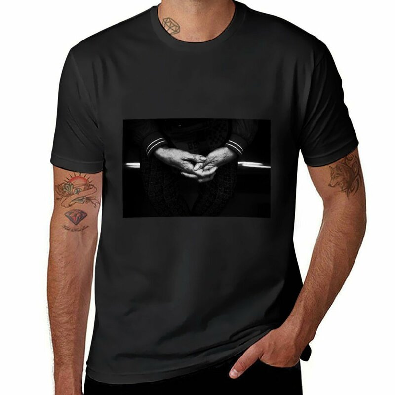 Hand Realphoto Vestuário Estético para Homens e Mulheres, Camiseta Top Designer Verão