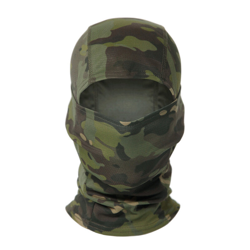 Balaclava camuflagem tática, rosto inteiro, máscara de poeira, Wargame, CP, chapéu militar, caça, ciclismo, exército, Multicam, bandana, pescoço Gaiter