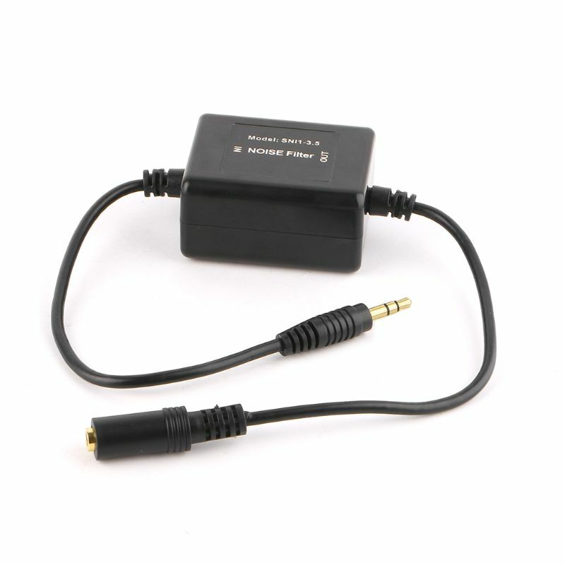 Car Noise Filter 3.5mm Car RCA Amplifier Noise Filter Ground Loop