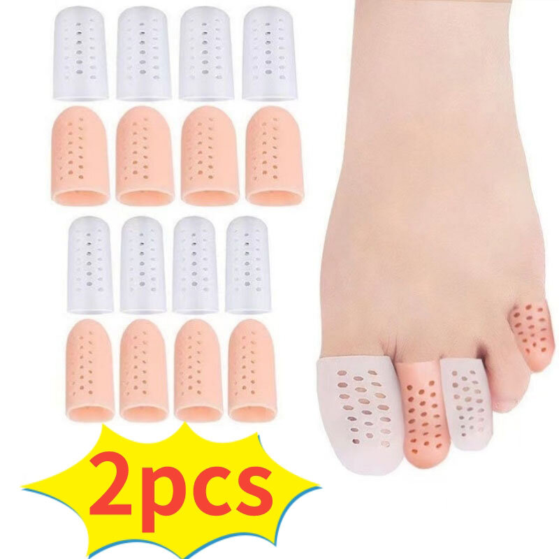 2 stücke Silikon Zehen schutz drei Größen verhindern Blasen Anti-Reibung Zehen kappe Fingers chutz Mehrzweck-Fußpflege-Tool