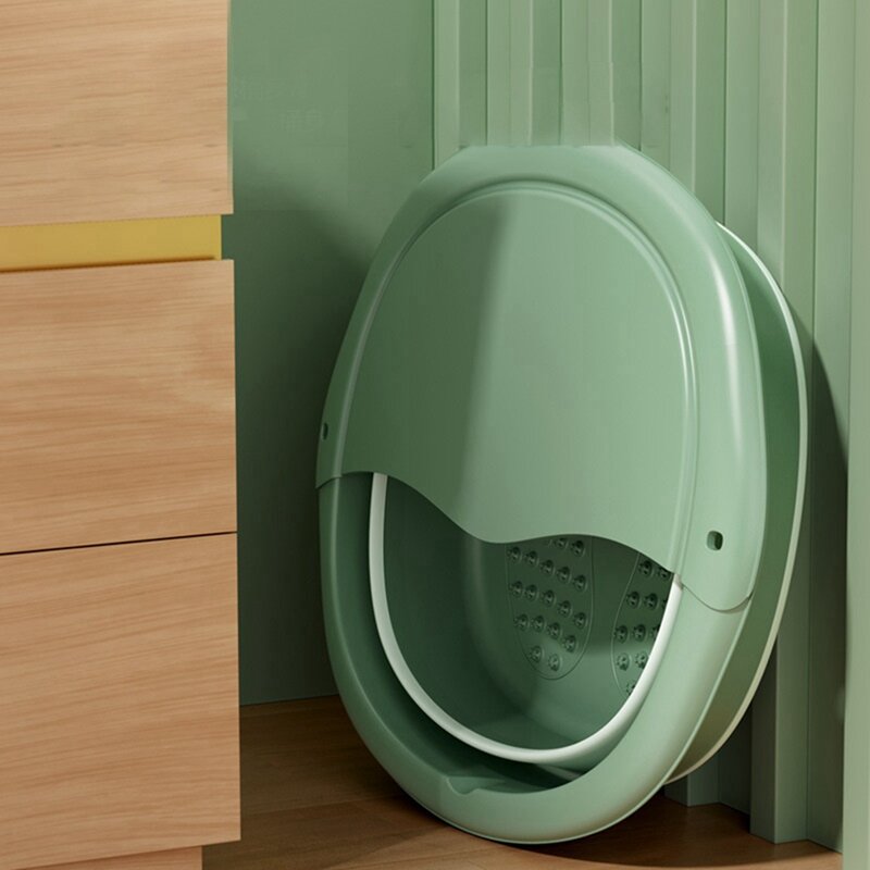 Składana umywalka plastikowa składana umywalka kąpiel stóp zdrowia wiadro do masażu niezbędne do pokoju w akademiku składana wanna do prania