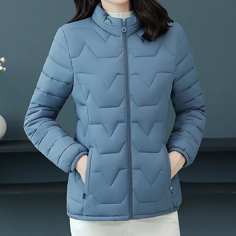 Herbst Winter neue Baumwolle gepolsterte Mantel Damen kurze Outwear Mode lose übergroße 5xl leichte warme Daunen jacke mit Baumwoll polsterung