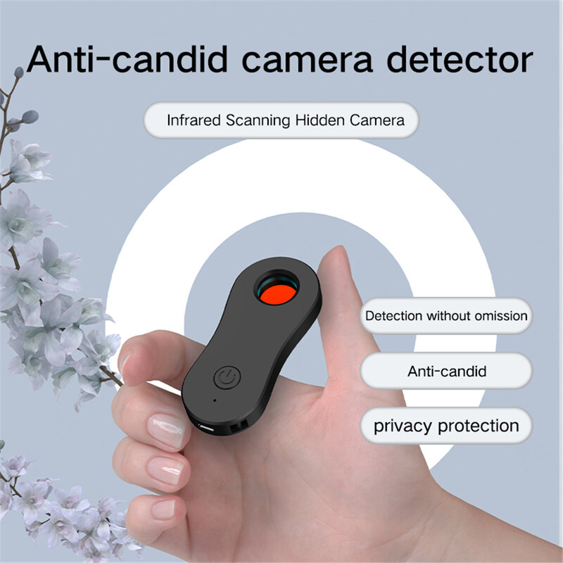 Detector de cámara antirrobo pequeño y conveniente, sonda infrarroja inteligente precisa, dispositivo de alarma de Protección de Privacidad para habitación