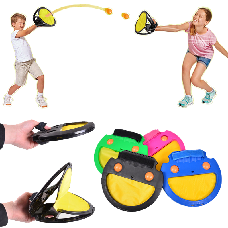 Multiple People Games Parent-Child Throwing Catching Toy Sports Fitness Hand Grasping The Ball Racket for Adult Children Gifts
