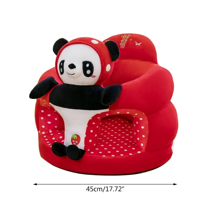 Cadeira sofá apoio para bebês, almofada fofa animais desenho animado para sentar confortável