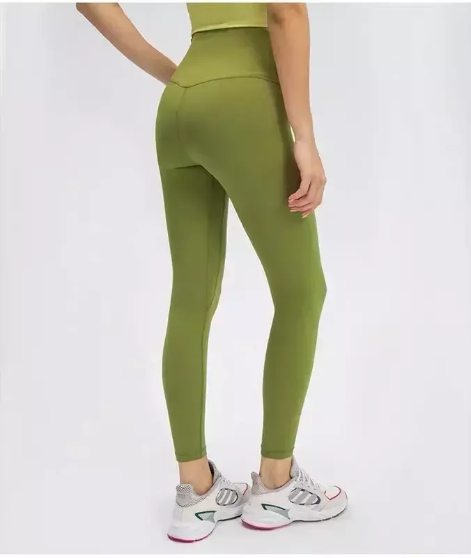 Женские спортивные Леггинсы Lemon Align с высокой талией, эластичные обтягивающие штаны для йоги, удобные штаны для тренажерного зала и фитнеса с эффектом пуш-ап