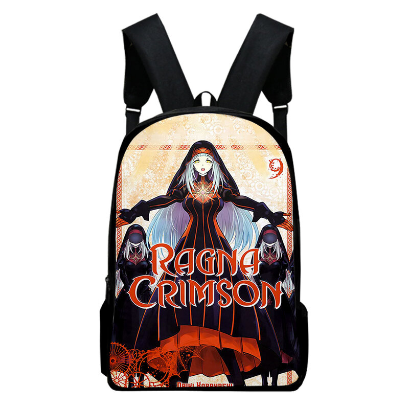 Новинка 2023, темно-красный рюкзак Ragna в стиле аниме, школьная сумка, сумки для взрослых и детей, рюкзак унисекс, рюкзак, рюкзак