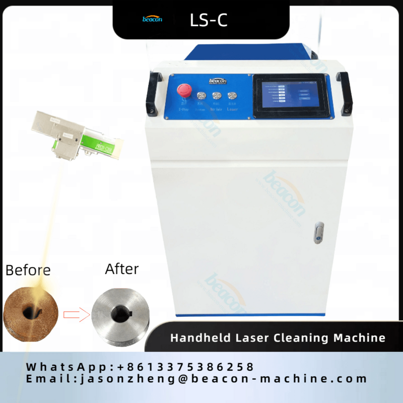 LS-C Máquina de limpeza a laser para carros, Rust Fiber Cleaner, 2000W, novo produto