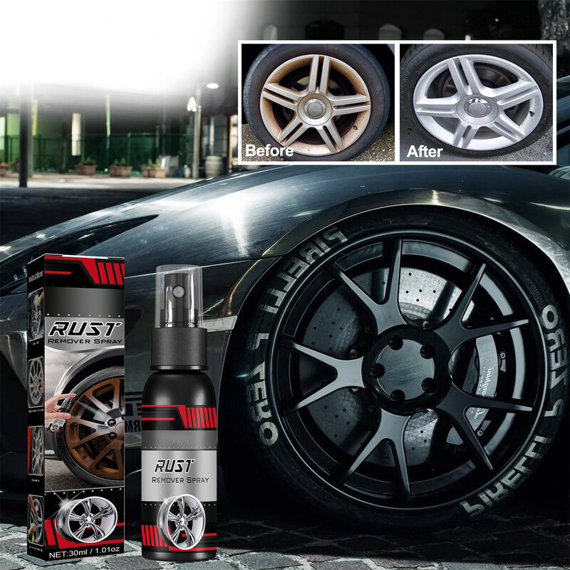 30/100m inhibidor de óxido removedor de óxido Derusting Spray Limpieza de mantenimiento de coche pintura de cromo de Metal limpio lubricante antioxidante