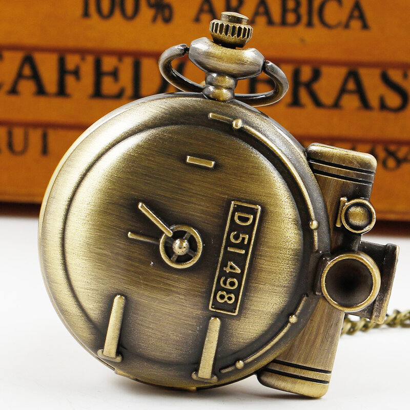 Persönlichkeit kreative Taschenuhren Sammlung Steampunk Retro Quarz Anhänger Kette Uhr Anhänger Geschenke für Männer Freunde
