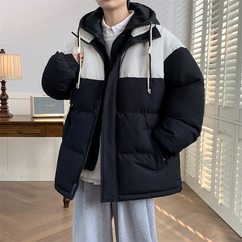 Jaquetas de algodão com capuz masculinas, casaco quente de inverno, tamanho grande, 9XL, 8XL