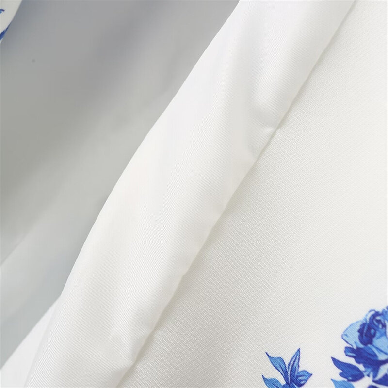 Keyanketian 2024สูทวินเทจสำหรับผู้หญิงเปิดตัวใหม่เสื้อนอกสำนักงานเสื้อโค้ทสั้นพิมพ์ลายดอกไม้