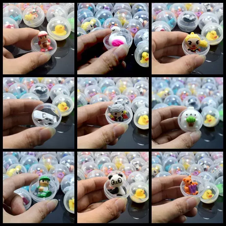 어린이용 미니 작은 동물 장난감, 재미있는 애완 동물 공, 계란 작은 인형, 자판기, 어린이 선물 캡슐 장난감, 5-50 개, 32mm