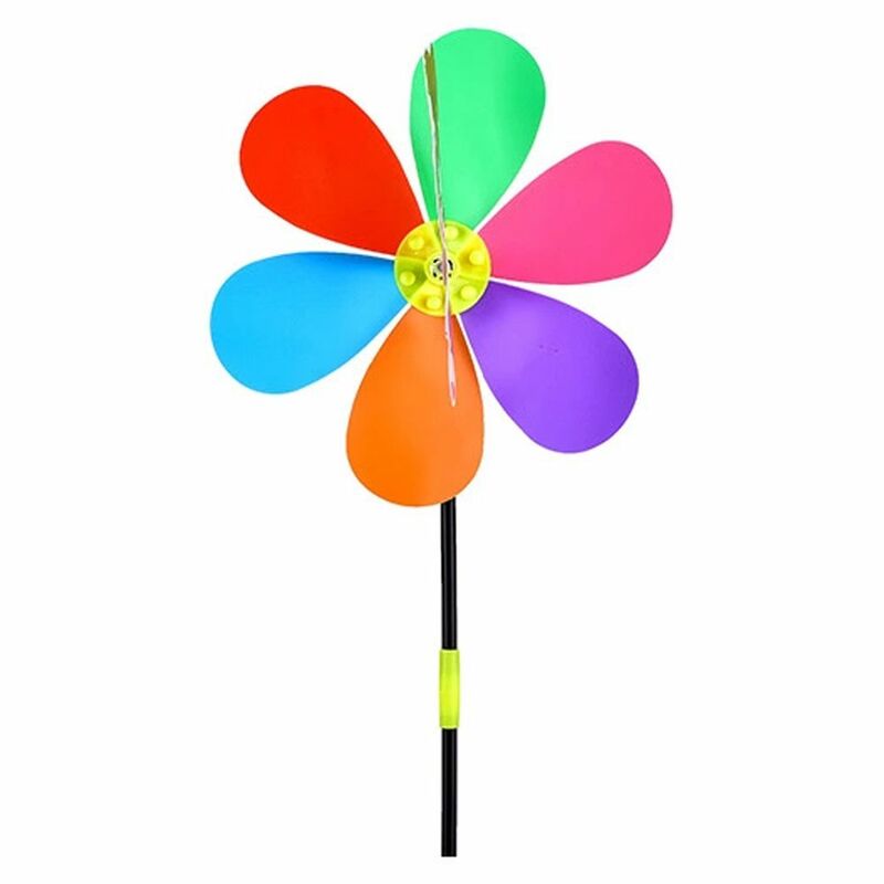 Impermeável colorido Pinwheel Windmill para crianças, brinquedos do cão, borboleta, abelha, decoração ao ar livre, casa, jardim, quintal