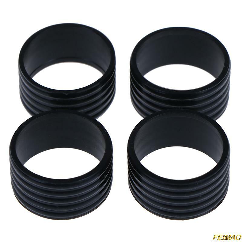 4 Pcs Silicone Tennis Racket Grip Ring Handle Closure Rubber Ring
